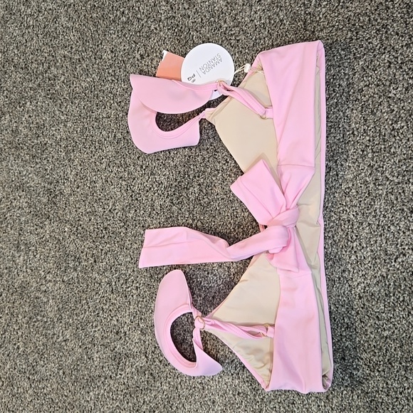 NWT PQ Women Amanda Station Ruffle Top swim bikini sz S - Picture 6 of 10